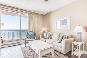 TV, DVD player - ⭐Beach Front | GULF VIEWS | HUGE Balcony | Pool | Sterling Reef 405⭐ (Panama City Beach)