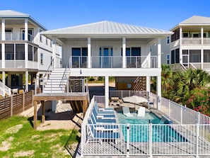 A heated pool - Gulf-Front 3BR Home w/Private Pool | Beach Access (Port St. Joe)
