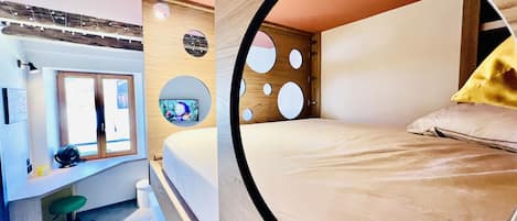 1 camera, ferro/asse da stiro