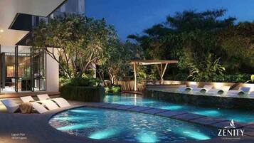 Presidential Suite, 2 Bedrooms, Club Lounge Access, City View | Egyptian cotton sheets, premium bedding, down comforters