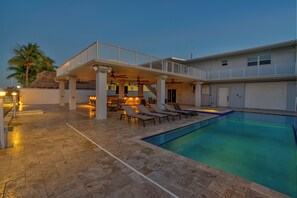 Pool - ULTIMATE KEYS GETAWAY!  WATERFRONT HOUSE WITH POOL, HOT TUB, CABANA AND MORE! (Key Largo)
