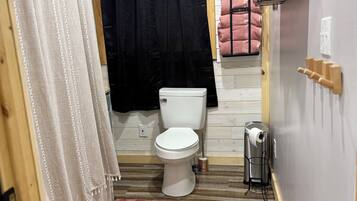 Towels, soap, toilet paper