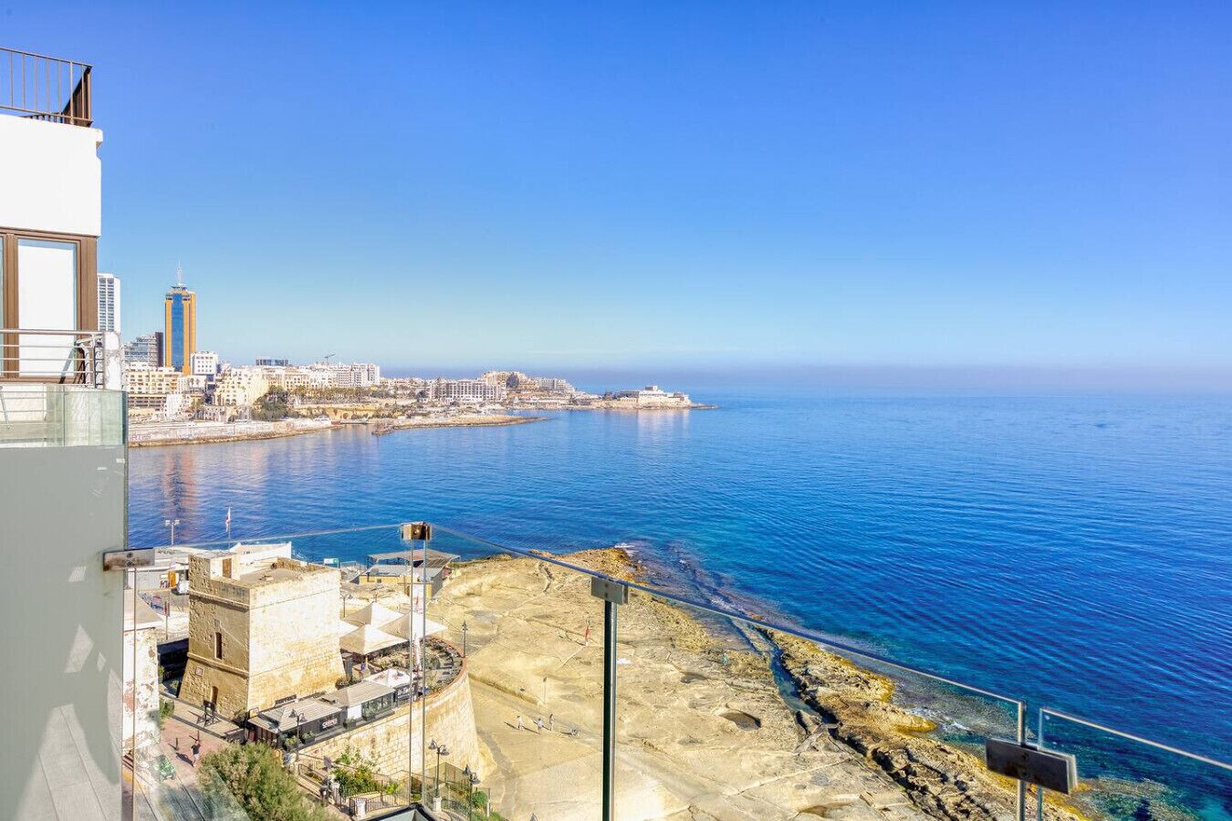 Blick von der Unterkunft