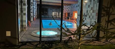 Indoor pool, a heated pool