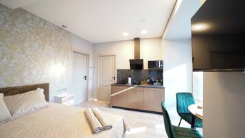 Svaja ApartHotel 1 | Bügeleisen/Bügelbrett, kostenloses Internet per Kabel