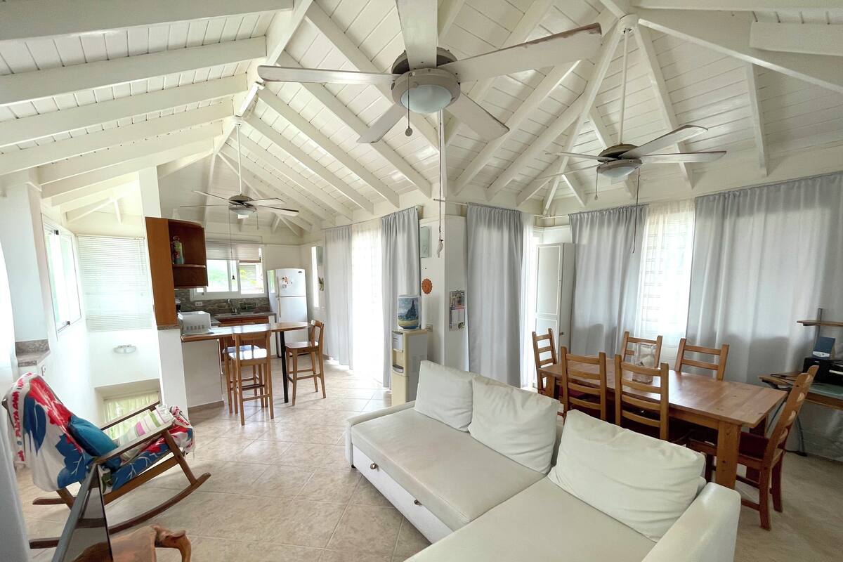 Villa, Garden View, Beachside | Living area | 32-inch flat-screen TV with cable channels