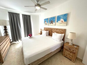 Luxury Apartment, 2 Bedrooms, Pool View | In-room safe, free WiFi, bed sheets