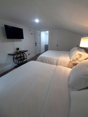 Room, 2 Double Beds, Non Smoking | Iron/ironing board, free WiFi