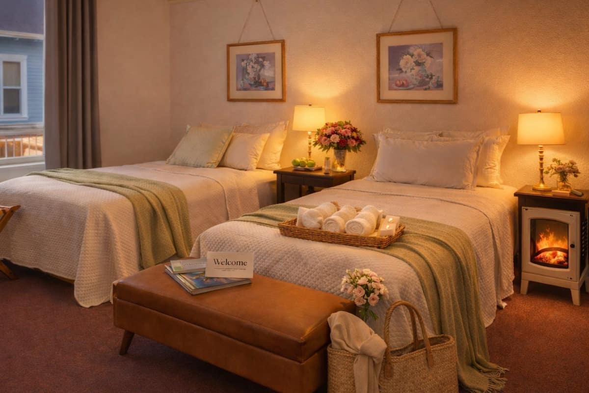 Iron/ironing board (on request), WiFi (free), bed sheets