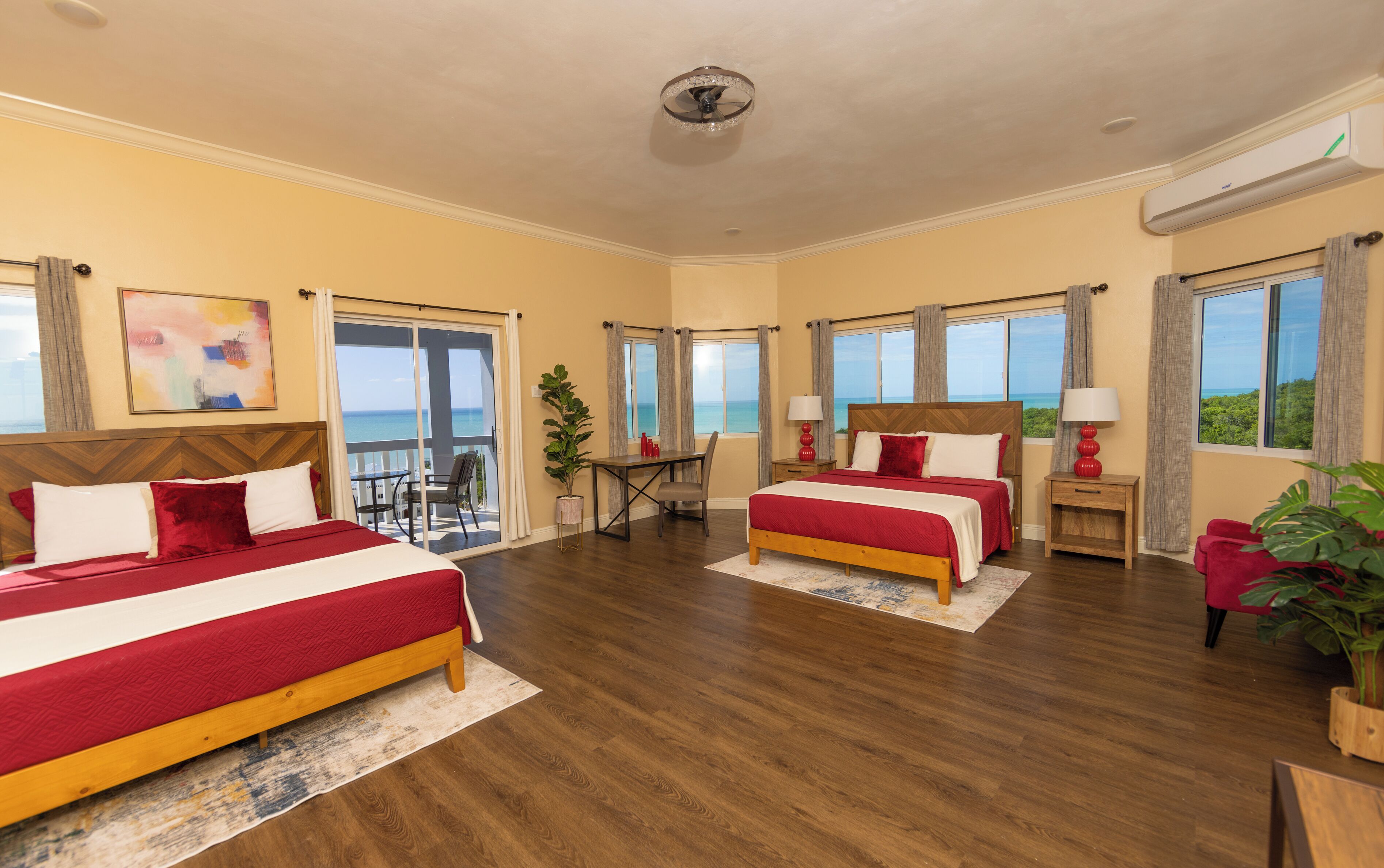 Deluxe Double Room, Balcony, Sea View | In-room safe, desk, iron/ironing board, free WiFi