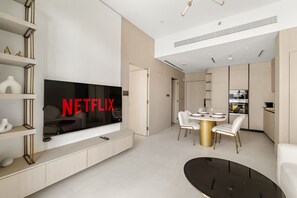 Dining - Refined 1 BD Apartment in JVC (Dubai)