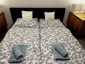 Blackout curtains, iron/ironing board, free WiFi