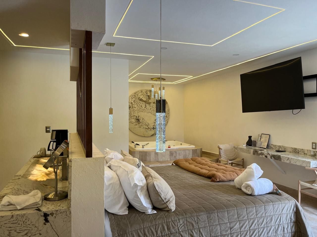 Suite con terraza 104 | 객실 내 금고, 방음 설비, 다리미/다리미판, 무료 WiFi