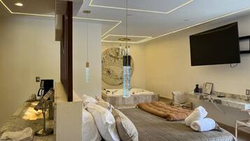 Suite con terraza 104 | 객실 내 금고, 방음 설비, 다리미/다리미판, 무료 WiFi