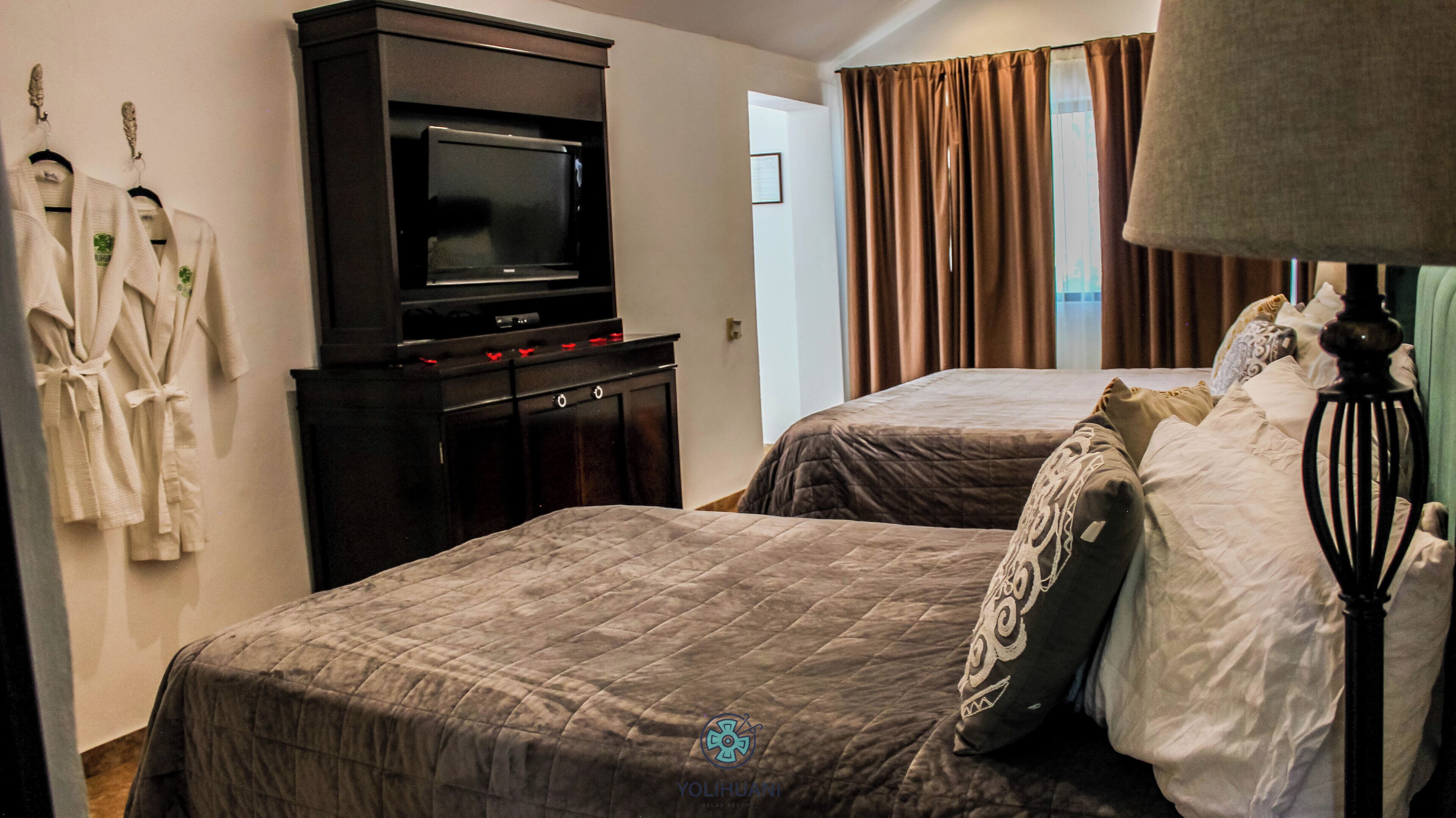 Estándar con jacuzzi exterior 120 | ตู้นิรภัยในห้องพัก, ห้องเก็บเสียง, เตารีด/โต๊ะรีดผ้า, Wi-Fi ฟรี