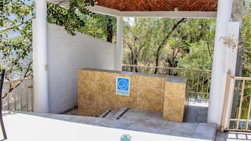 Standard Double Room, Patio, Lake View | Private spa tub