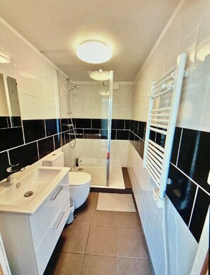 Hårtørrer, håndklæder, Sæbe, Toiletpapir