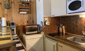 Microwave, cookware/dishes/utensils - Apartment in Pra-loup Near Molanes Lift (Uvernet-Fours)