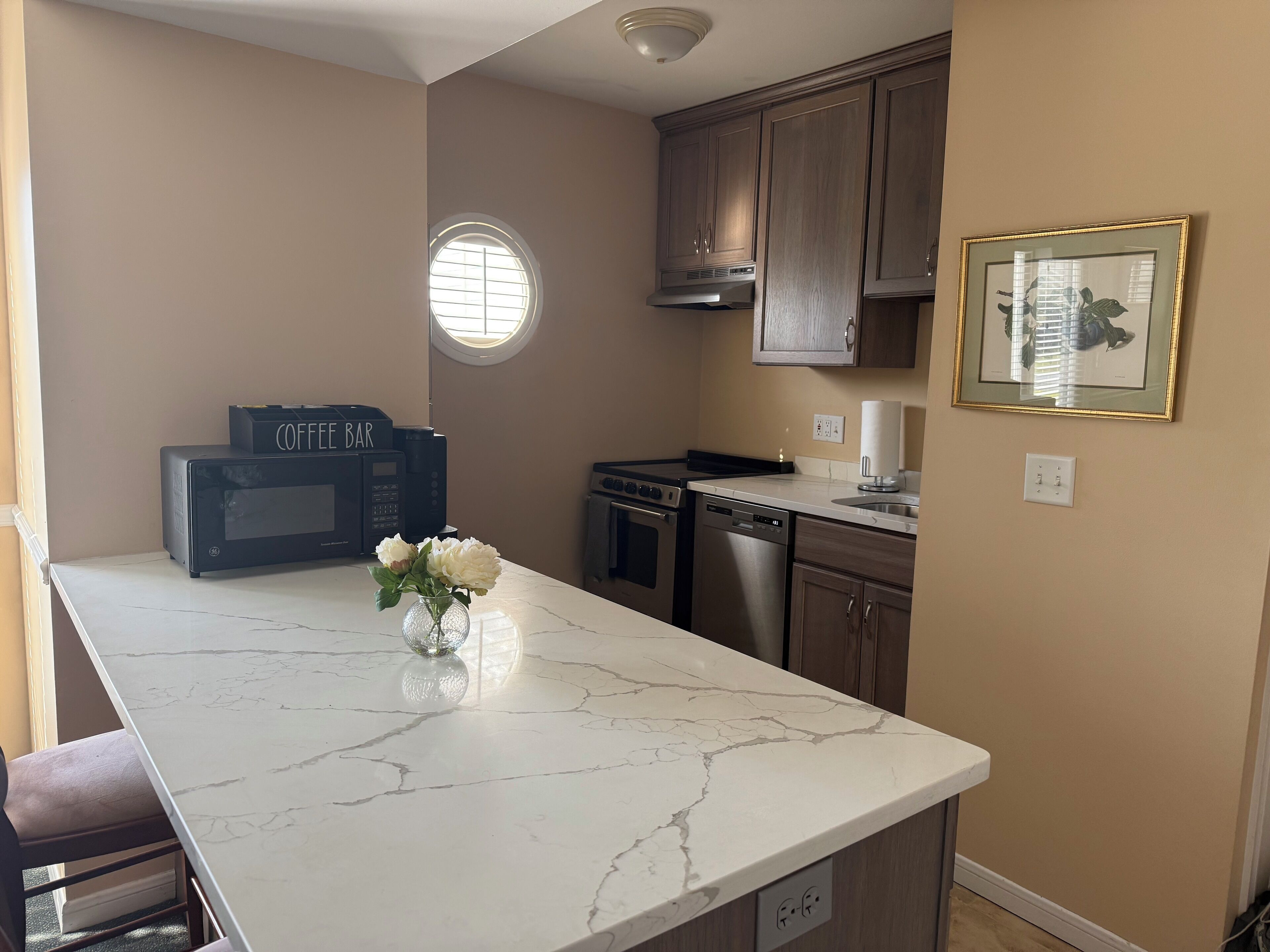 Microwave, oven, stovetop, dishwasher