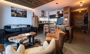 Living area - Olvera 302 - New 3 Apartment on the Slopes (Valmeinier)