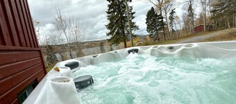 Mini-chalet avec Spa à Pohénégamook un pur bonheur