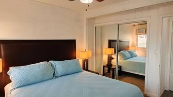 2 bedrooms, iron/ironing board, travel crib, free WiFi