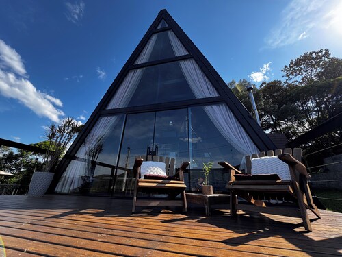 Chalet for 4 • Incredible view • Greater Florianópolis • Waterfalls & beaches