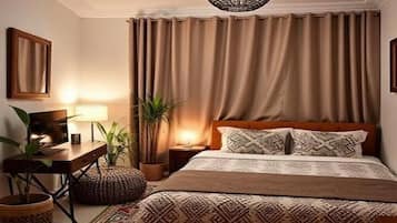 1 dormitorio, tabla de planchar con plancha, Internet