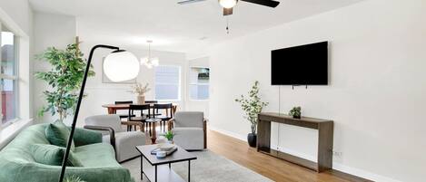 Smart TV, books, offices