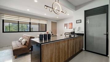 Departamento, varias camas, cocina, vista a la ciudad (Coahuila 193 - 308) | Lobby