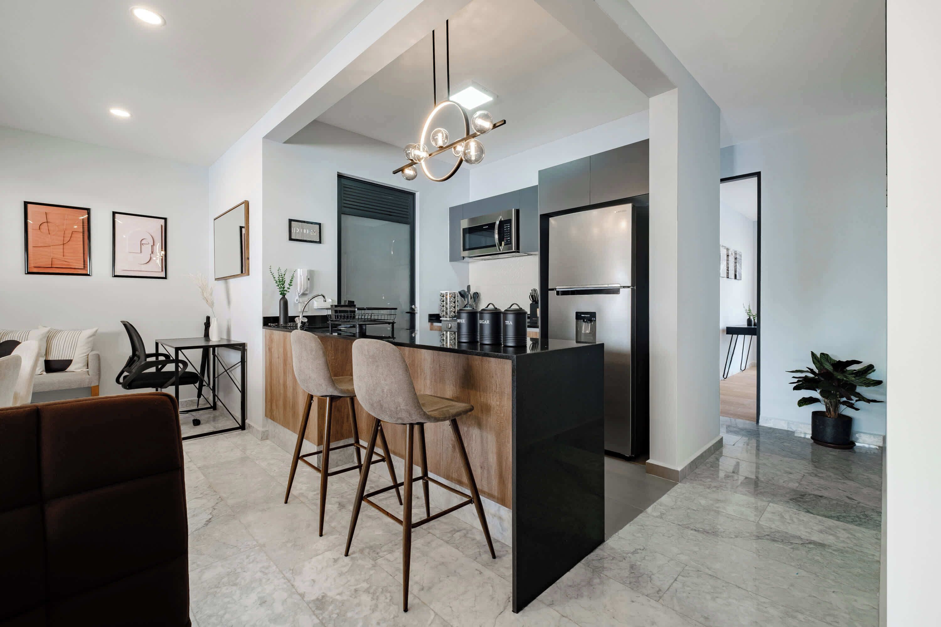 Departamento, varias camas, cocina, vista a la ciudad (Coahuila 193 - 308) | Interior