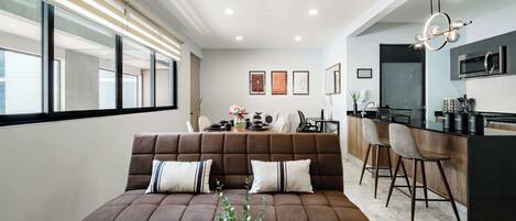 Apartment, Multiple Beds, Kitchen, City View (Coahuila 193 - 308) | Living area