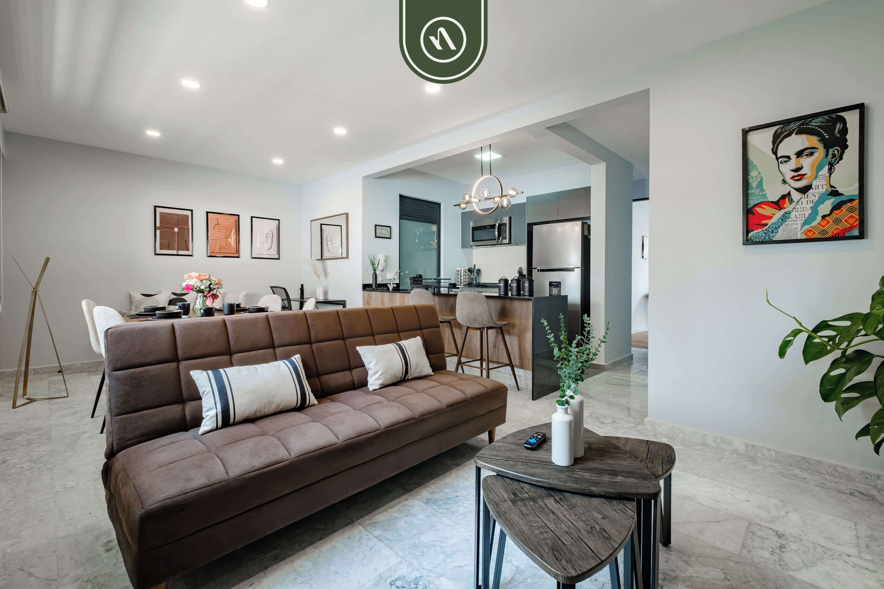 Apartment, Multiple Beds, Kitchen, City View (Coahuila 193 - 308) | Living area