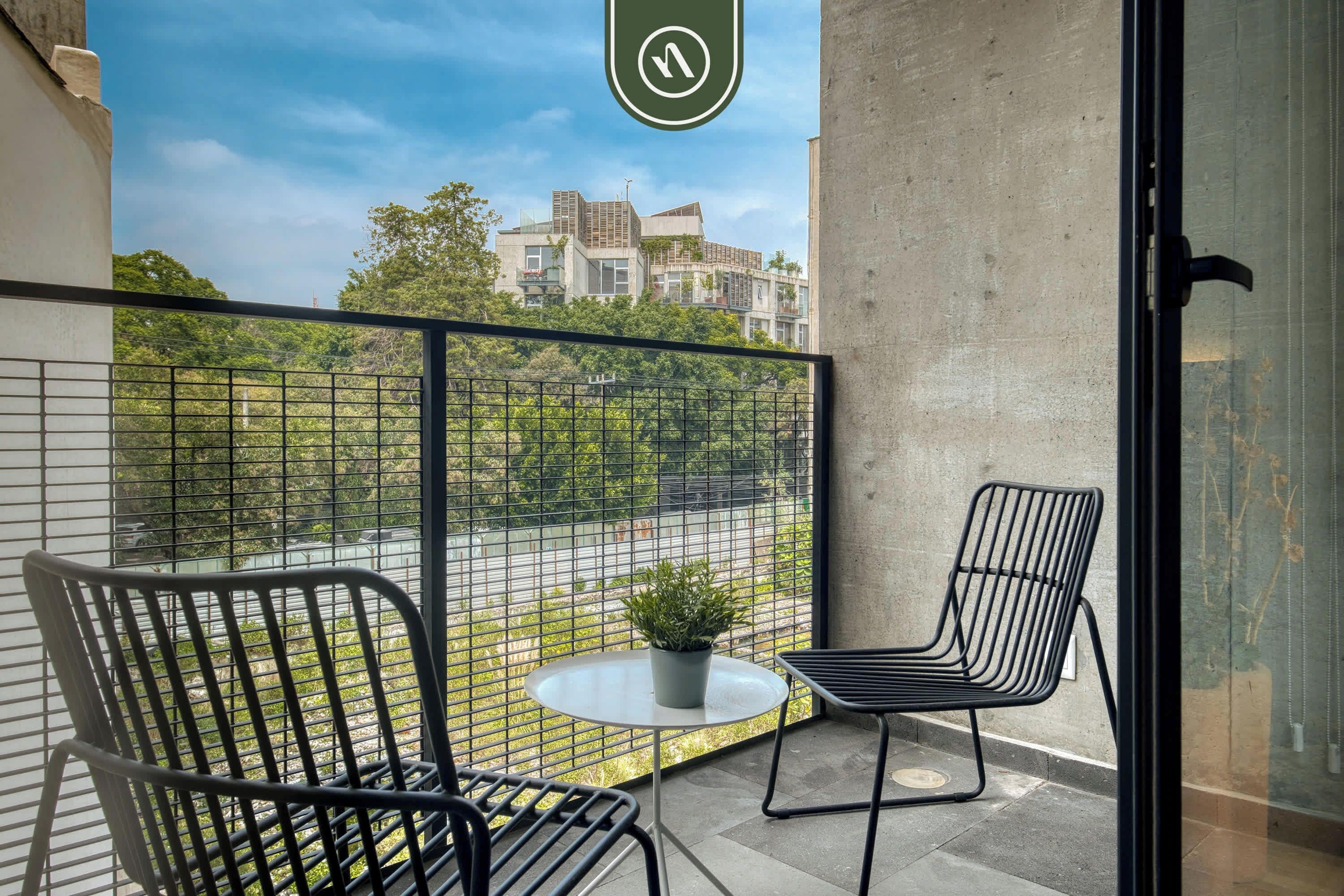 Apartment, 1 King Bed, Balcony, City View (Veracruz 72 B302) | Terrace/patio