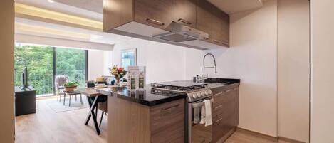 公寓, 多張床, 露台, 城市景 (Rio Neva 38 - (01)) | 私人廚房