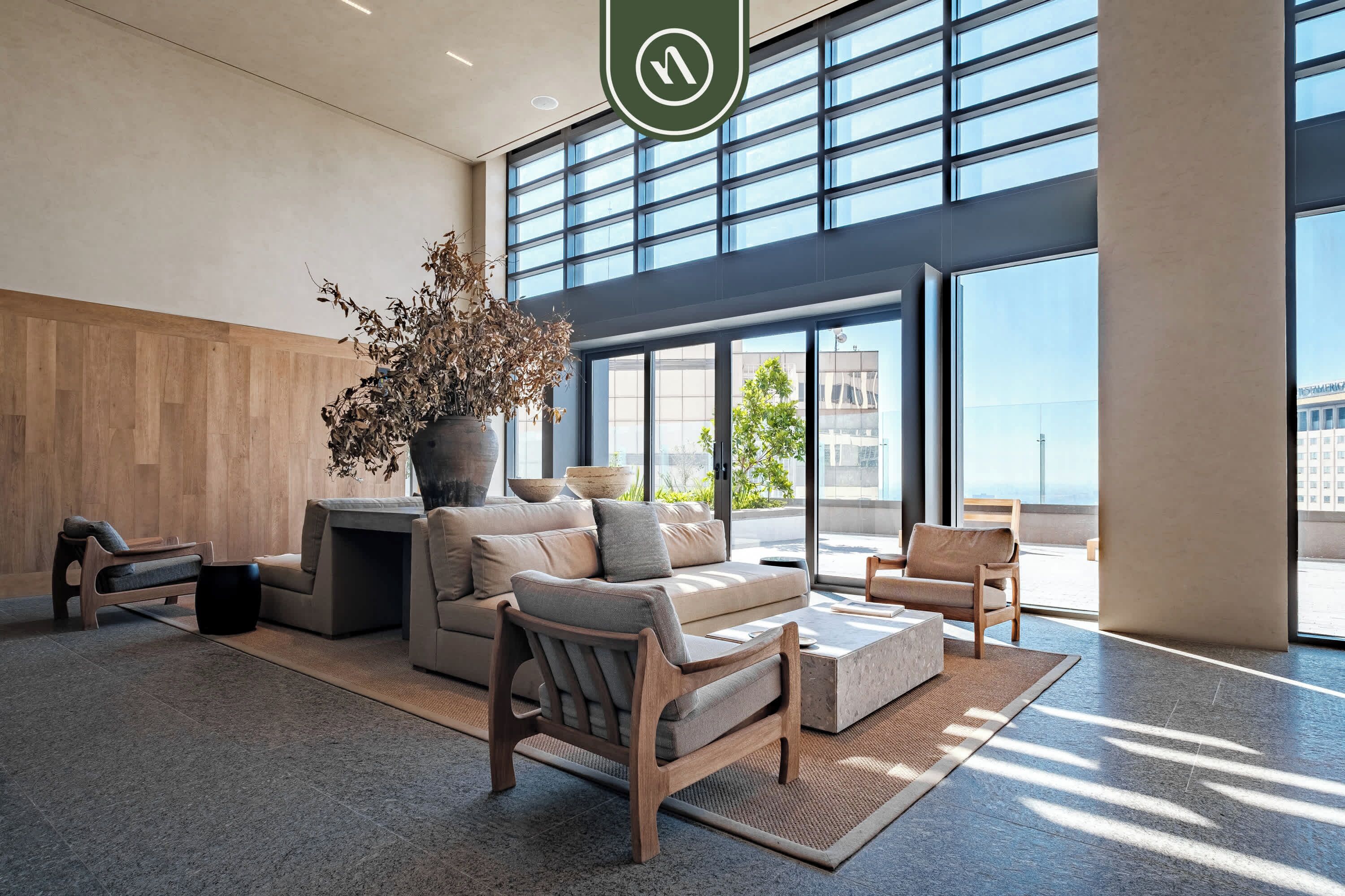 Monolocale, 1 letto queen, cucina, vista città (Be Grand Reforma 3605) | Area soggiorno