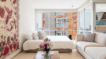 Appartement, 1 grand lit et 1 canapé-lit, balcon, vue ville (Hares Polanco-705) | 1 chambre, décoration personnalisée, ameublement personnalisé