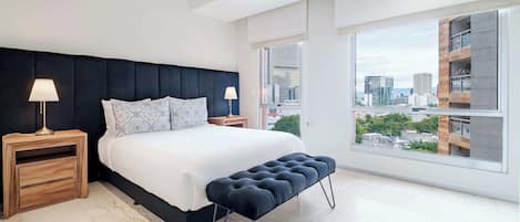 Lejlighed - 1 queensize-seng med sovesofa - balkon - byudsigt (Hares Polanco-705) | 1 soveværelse, individuelt design, individuel indretning