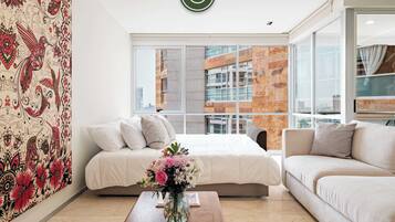 Apartment, 1Â Queen-Bett und Schlafsofa, Balkon, Stadtblick (Hares Polanco-705)
