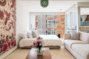 Apartment, 1 Queen-Bett und Schlafsofa, Balkon, Stadtblick (Hares Polanco-705)