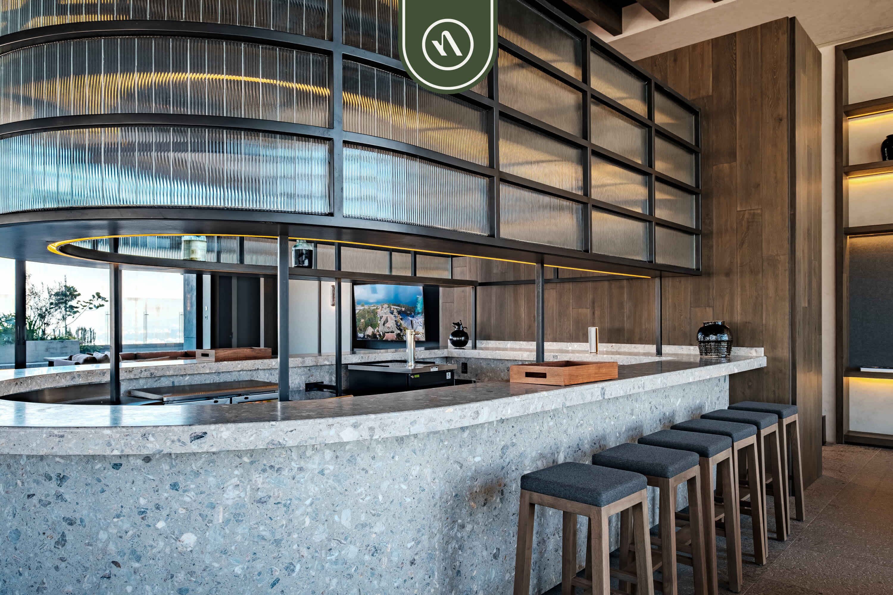 Studio, 1 queensize bed, keuken, uitzicht op de stad (Be Grand Reforma 3805) | Bar (ter plaatse)