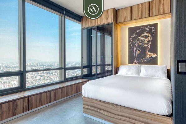 Studio, 1 queensize bed, keuken, uitzicht op stad (Be Grand Reforma 3805) | 1 slaapkamer, individueel gedecoreerd, individueel gemeubileerd