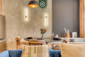 Monolocale, 1 letto queen, cucina, vista città (Be Grand Reforma 3705) | Interni