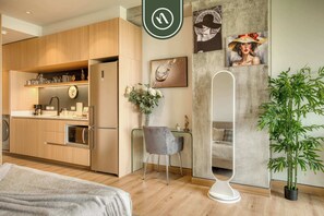 Studio, 1 queensize bed, keuken, uitzicht op de stad (Juarez 56 - (03)) | 1 slaapkamer, individueel gedecoreerd, individueel gemeubileerd