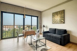 Studio, 1 Queen-Bett, Küche, Stadtblick (Juarez 56 - (03)) | Wohnbereich