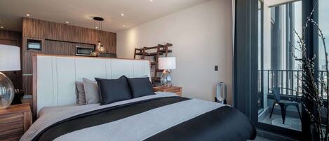 Appartement, 1 trÚs grand lit, balcon, vue sur la ville (Be Grand Reforma 2705) | 1 chambre, décor unique, ameublement unique