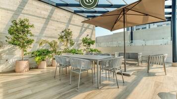 Apartment, 2 Queen Beds, Kitchen, City View (Av Michoacan 21 403) | Outdoor dining
