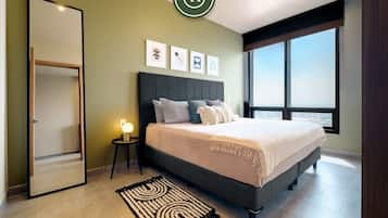 Departamento, 1 cama King size, cocina, vista a la ciudad (Be Grand Reforma 2918) | 1 habitación, decoración personalizada y muebles diferentes