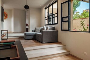 House, Multiple Beds, Patio, City View (Montes de Oca 5) | Living area - Amazing House in City Center - Rooftop - Skyline (San Miguel de Allende)