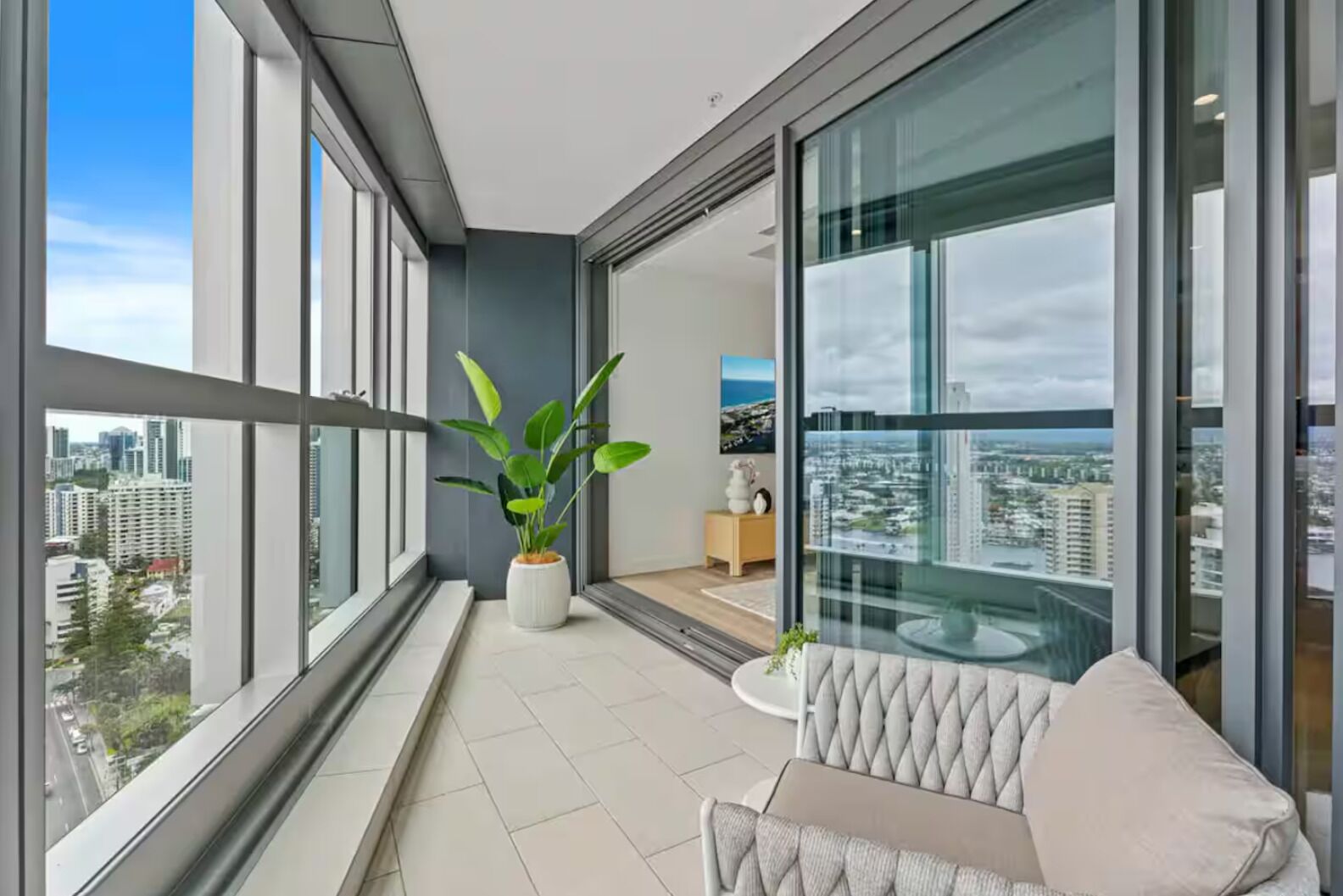 Apartment, 2 Schlafzimmer, barrierefrei, Balkon | Balkon